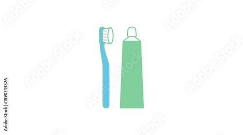 Toothbrush and toothpaste hygiene products.