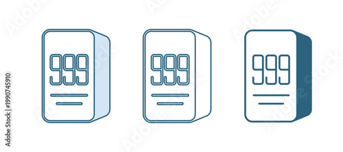 Blue Gold bars 24k icon isolated on white background. Banking business concept. Vector