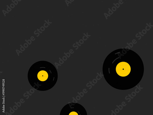 Vinyl Record Groove Pattern Retro Music Background