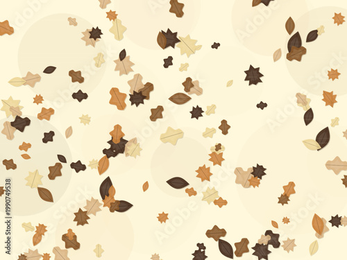 Autumn Leaves Fall Maple Pattern Seasonal Background