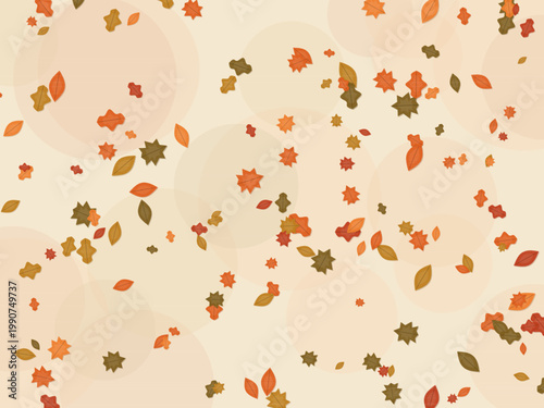 Seasonal Autumn Fall Leaves Pattern Design
