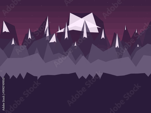 Mountain Range Landscape Pattern Outdoor Background