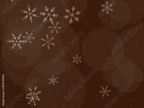 Snow Crystal Snowflake Pattern Winter Background