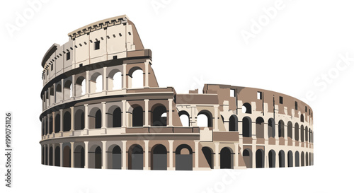 Ancient Roman Colosseum Architecture Structure 1.