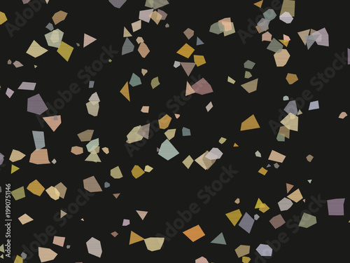 Minimalist Terrazzo Stone Chip Pattern Abstract Vector Background