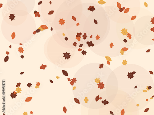 Seasonal Autumn Fall Leaves Pattern Design