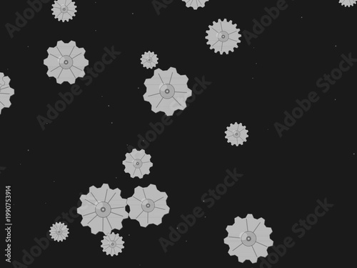 Victorian Steampunk Cog Gear Pattern Design