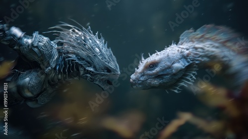 Fantasy underwater creatures