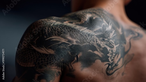 Dragon tattoo shoulder