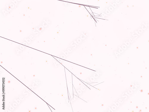 Spring Cherry Blossom Floral Pattern Design