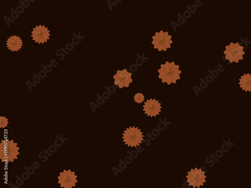 Mechanical Gear Steampunk Pattern Vintage Background