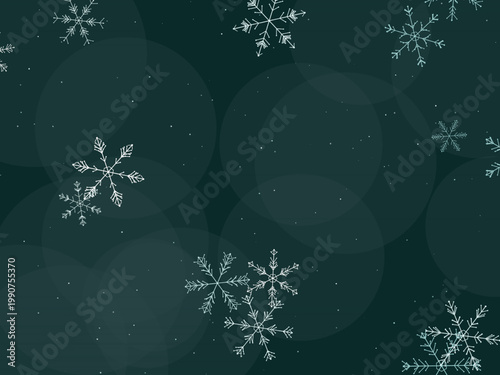 Snowflake Winter Crystal Pattern Holiday Background