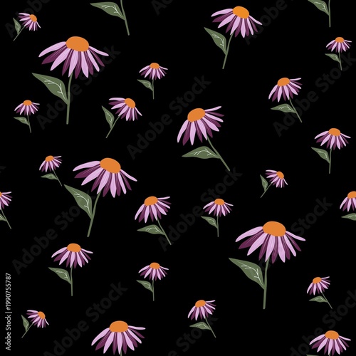 seamless background with flowers