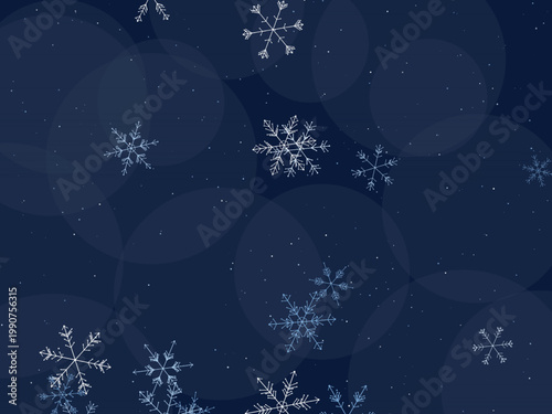 Snowflake Winter Crystal Pattern Holiday Background