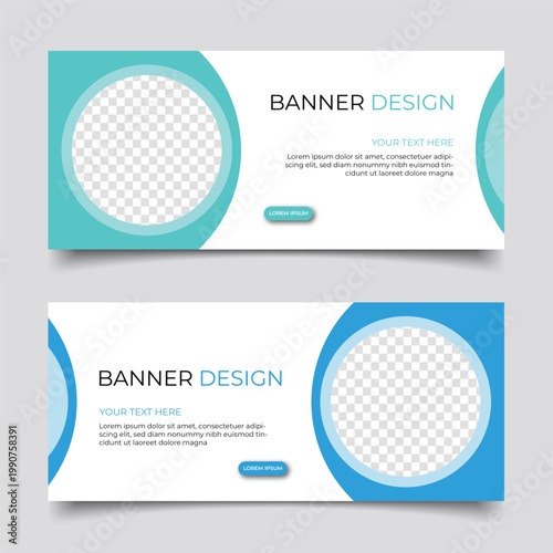 Modern business banner abstract design. Clean simple creative background vector template design