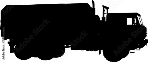 Heavy logistics cargo truck military transport