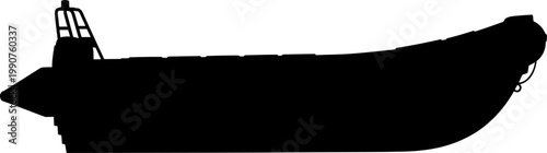 Inflatable rescue boat or military rib vessel