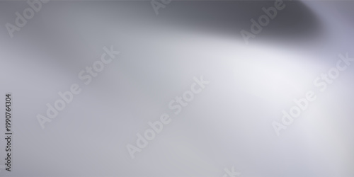 Silver background with metal mirror texture. Chrome gradient surface with simple abstract light ball.