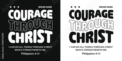 Bold Christian Faith Typography for Apparel and Print