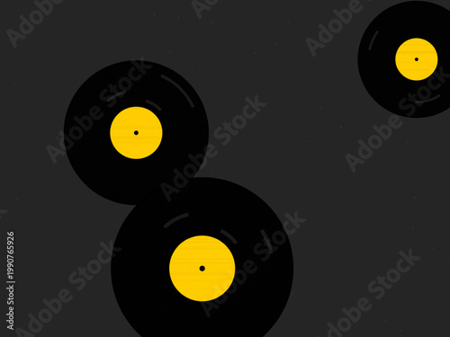 Vinyl LP Record Groove Pattern Music Background