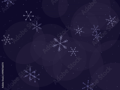 Snow Crystal Snowflake Pattern Winter Background