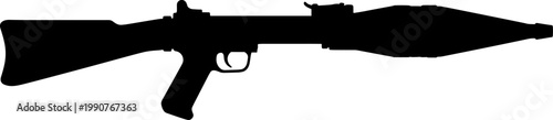 Rocket propelled grenade rpg launcher silhouette profile