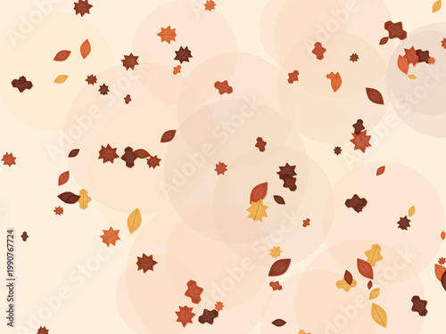 Cozy Fall Autumn Leaves Seasonal Pattern Design Backdrop