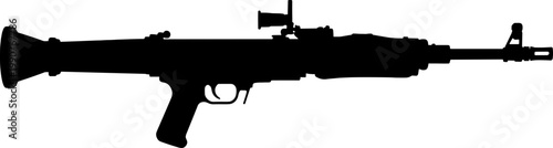 Anti tank rocket propelled grenade launcher weapon silhouette profile