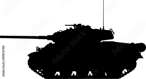 Heavy main battle tank silhouette