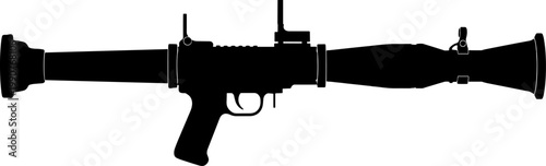 Rocket propelled grenade launcher silhouette