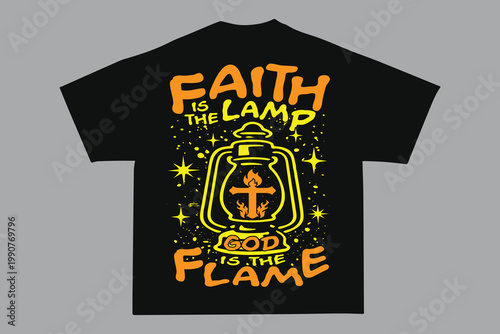 Modern Christian Graphic Tee about Faith and God's Guidance