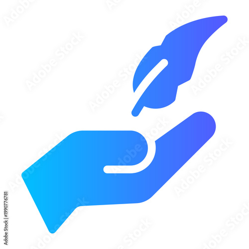 hand gradient icon
