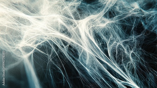 Abstract light trails on black background