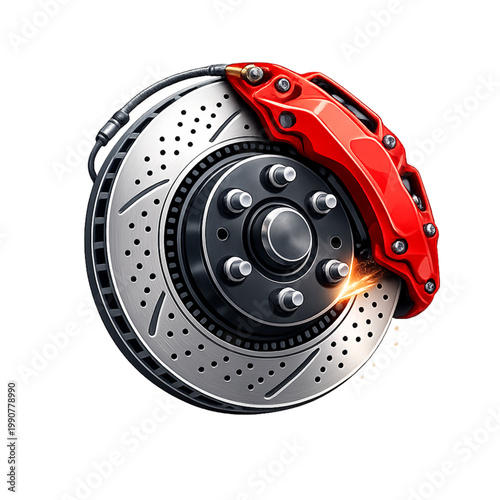 brake disc system, brake rotor close up, automotive braking system, car brake detail, disc brake mechanism, vehicle safety concept, brake caliper detail, high performance brakes, automotive engineerin
