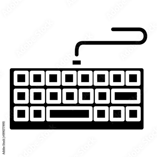 Keyboard  Icon Element For Design 
