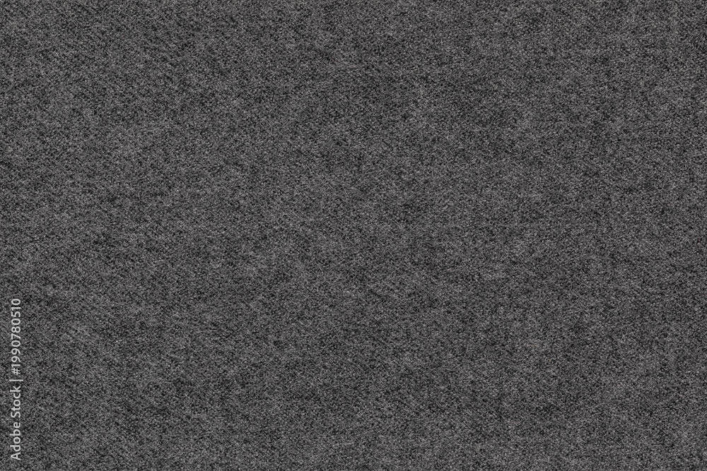 Fototapeta premium Dark gray heather wool fabric texture close-up