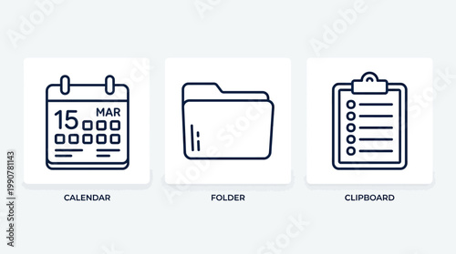 Office Organization Stationery Set.