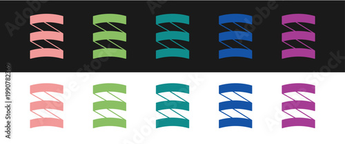 Set Sports nutrition bodybuilding proteine power drink and food icon isolated on black and white background. Vector