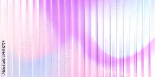 Abstract pastel pink purple gradient background with vertical ribbed glass lines and soft glowing waves for modern web banner or wallpaper.