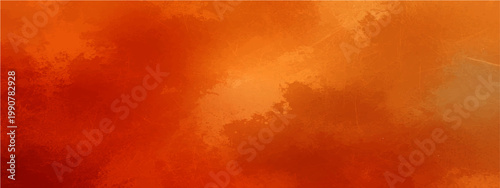 Dramatic abstract landscape with fiery hues, A captivating blend of orange, red, and yellow, creating an ethereal and dynamic atmosphere.