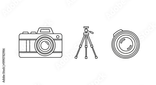 Camera and photography equipment tools.