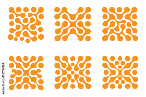 Photos Metaball icon set