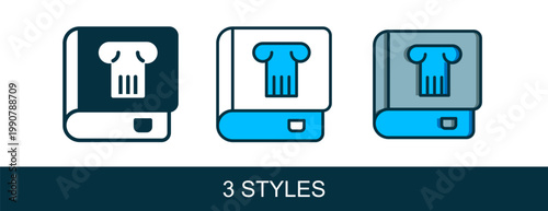 Filled outline History book icon isolated on white background. Vector