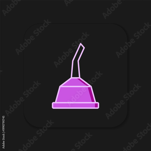 Filled outline Canister for motor machine oil icon isolated on black background. Oil gallon. Oil change service and repair. Flat filled outline style with shadow. Vector