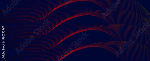Bilde på lerret Abstract background design red blue diagonal blue and pink or purple line pattern