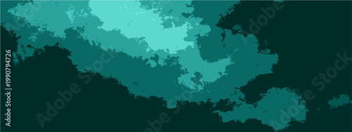 Vector An artistic representation of abstract cloud formations in varying shades of blue, invoking a sense of serenity.