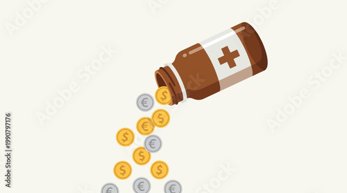 Expensive Insulin Pricing Crisis Diabetes Treatment Cost and Drug Affordability Issue Concept