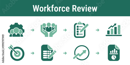 Logical process for collecting people data comparing benchmarks setting targets and preparing social disclosures Useful for HR dashboards annual reports and ESG systems