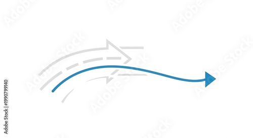 Arrow redirection with transparent background