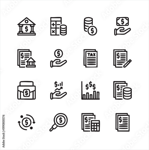 social media set icon
